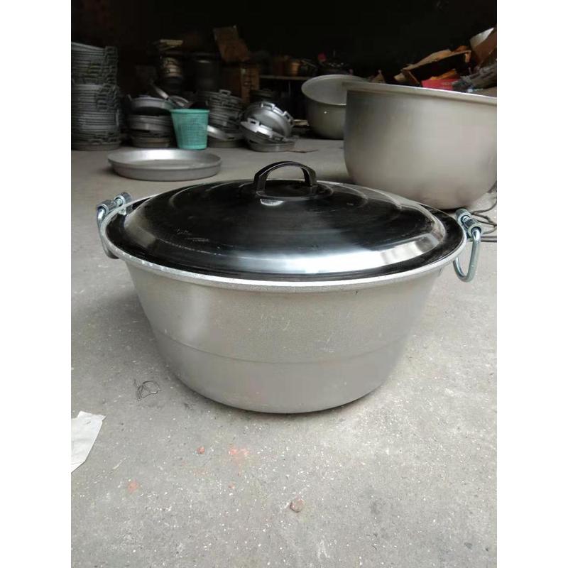 444z批发大铝锅加厚老式大号商用大容量汤锅铝锅老款蒸锅生铝锅胡