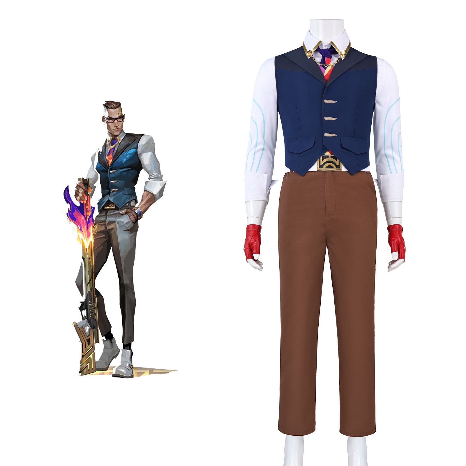 无畏契约cos服瓦罗兰特尚博勒钱包同款套装二次元游戏cosplay