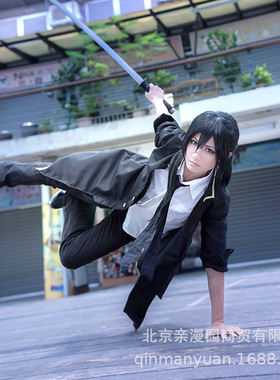 K动漫狗朗黑犬夜刀神狗朗衣服漫展万圣节年会节日派对cosplay服装