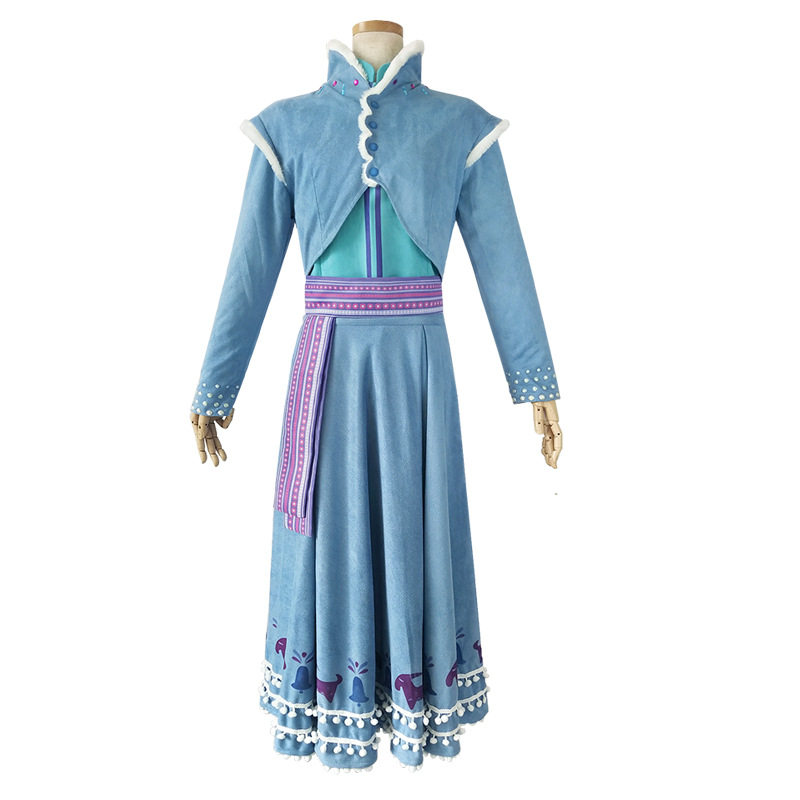冰雪奇缘2cos服安娜公主裙COSPLAY服成人礼服儿童公主裙万圣节
