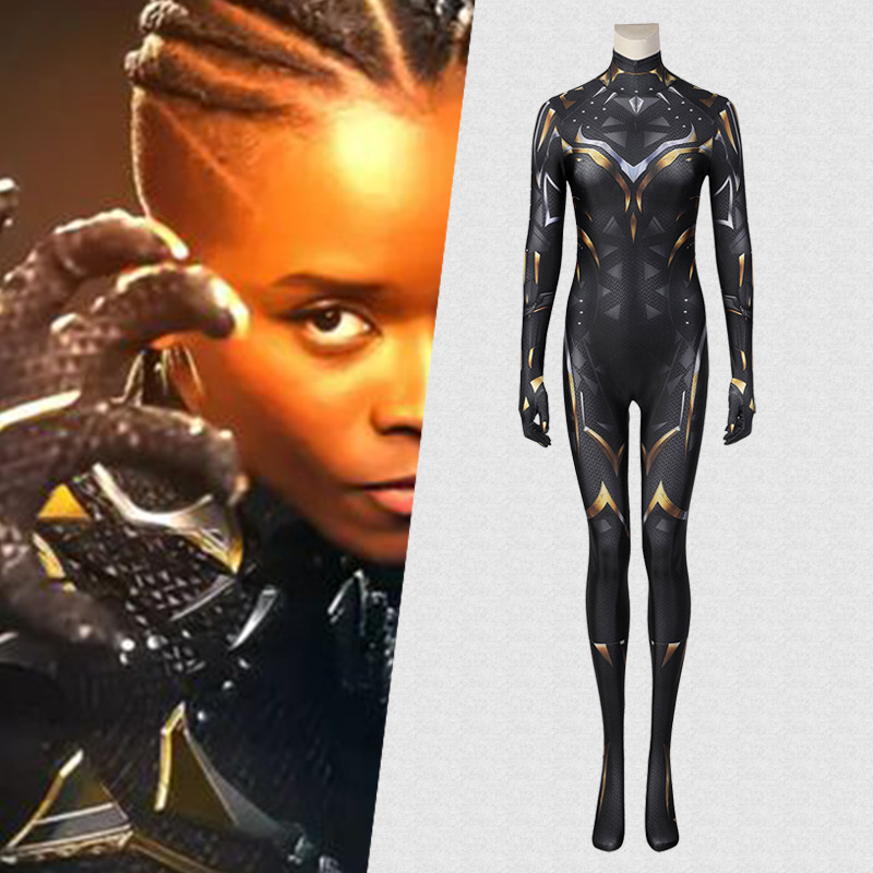 黑豹2瓦坎达万岁cosplay苏睿舒莉同款紧身衣帽子套装J21071BA