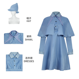 工厂现货 哈利波特芙蓉德拉库尔cos服芙蓉校服角色扮演万圣节服装
