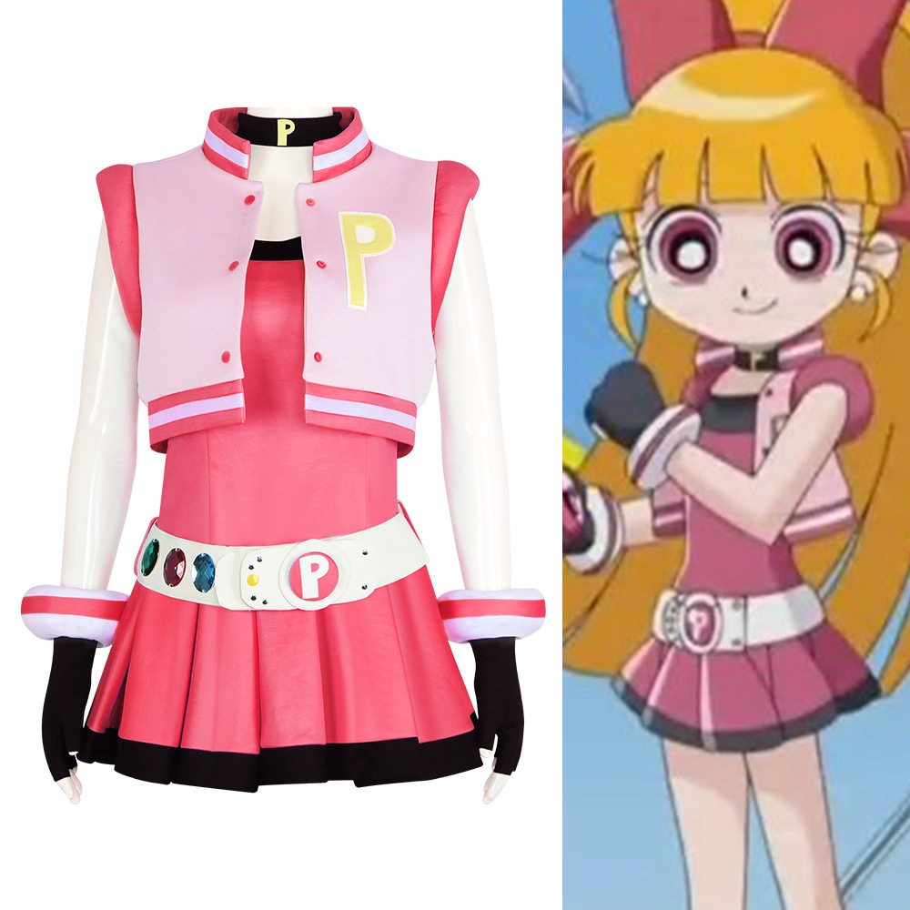飞天小女警Zcos服超能花花cosplay服装万圣节舞台表演演出服