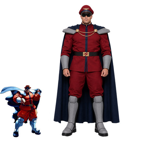 街头霸王维加cos服M.Bison拜森全套披风套装万圣节cosplay