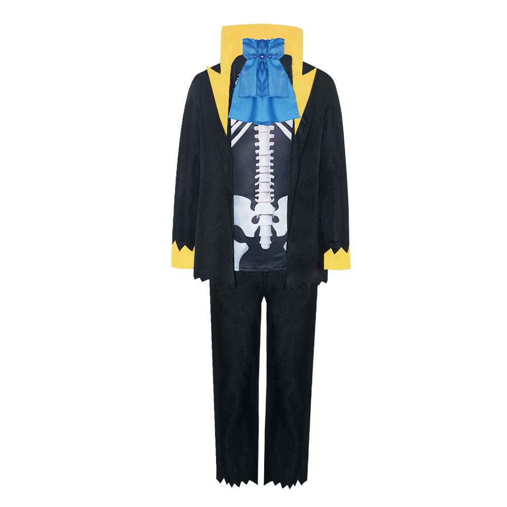 海贼王onepiece布鲁克西装万圣节年会节日派对表演cosplay服