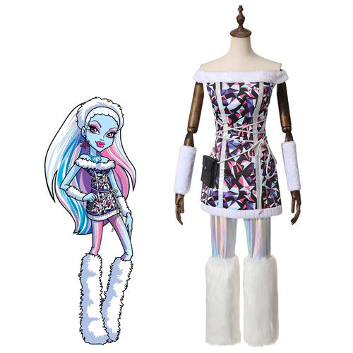 怪物高中cos服雪女艾比cosplay全套圣诞节monsterhigh血妞