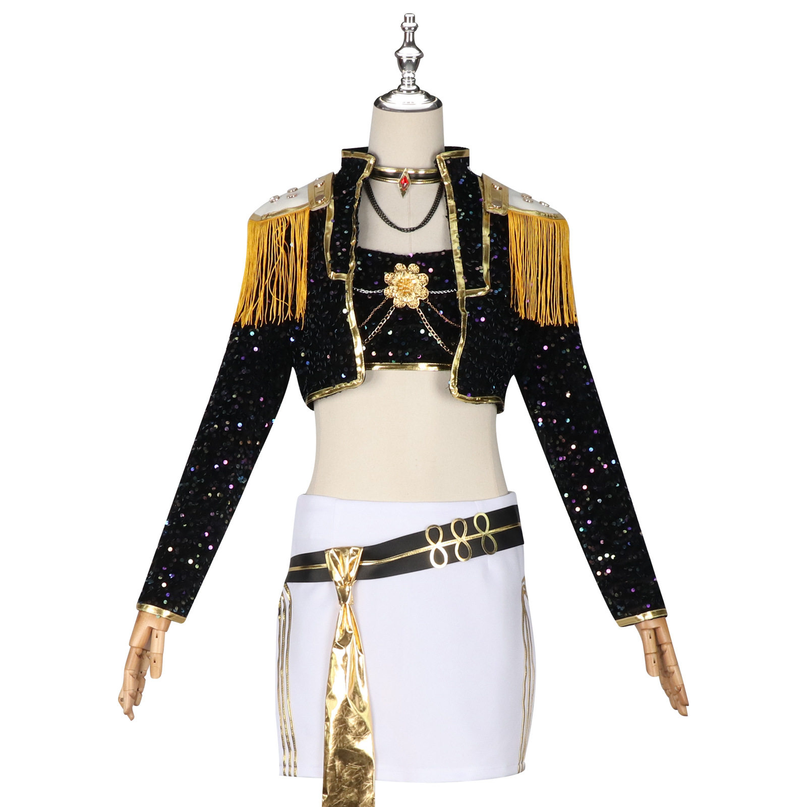【星漫缘现货Skpop猎魔女团黑金米拉佐伊鲁米贝比cos服装假发