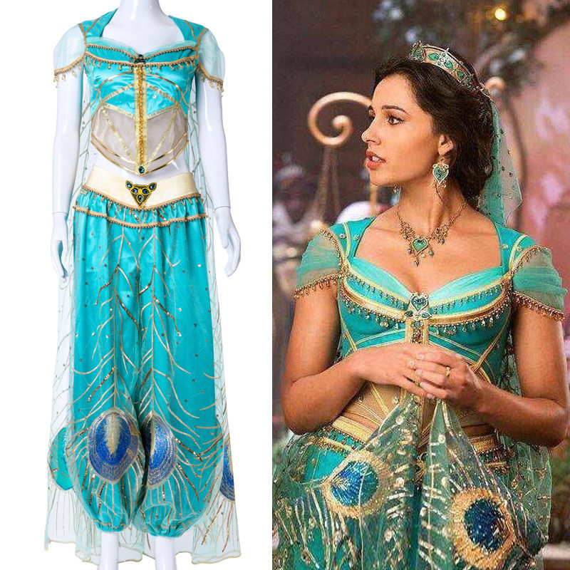 2019真人版阿拉丁cosplay服装电影茉莉公主现货