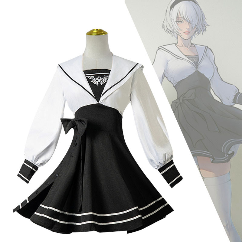 尼尔机械纪元COS服2B小姐姐同人露背cosplay日式水手服学生版制服