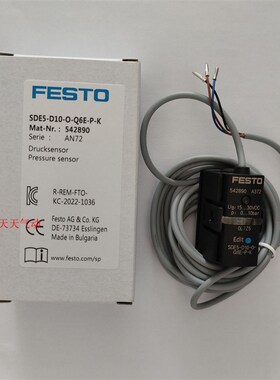 FESTO 压力开关 SDE5-D10-V1-O-O3-Q6E-Q4E-P-K-M8-G-4X 527467
