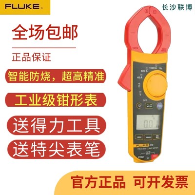 FLUKE福禄克F302+/F303/F305/F315/F317交直流智能防烧数字钳形表