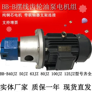 B100 B63 B50JZ B125JZ立卧摆线齿轮油泵电机组380V B40JZ