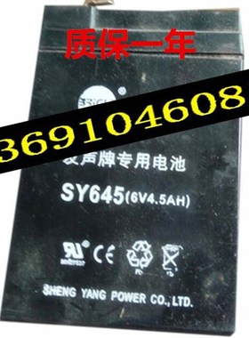 友声牌电子称专用电池 SY645 6V4.5AH SHENGYANG电子称备用电池