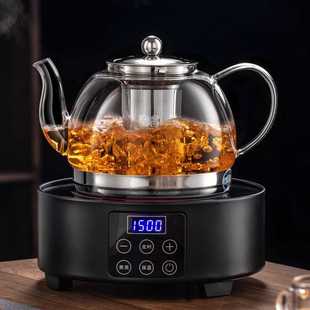 电陶炉煮茶壶家用加厚玻璃煮茶器不锈钢烧水围炉煮茶套装 2024新款