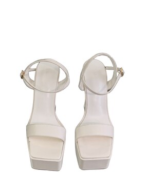 夏新款气质c凉鞋方头粗跟时尚防水台女鞋15cm超高跟舞台模特走秀