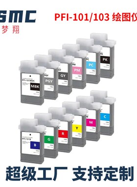 适用佳能PFIe-101 PFI-103墨盒IPF5000 5100 6000S 6100绘图仪墨