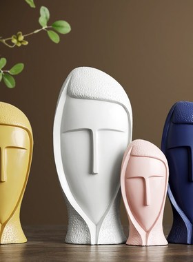 简约抽象人物雕塑摆件创意客厅电视柜酒柜餐边柜软装饰品桌面摆设