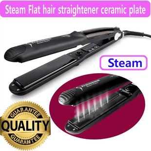 Flat plate hair ceramic 卷直发器陶瓷夹板 straightener Steam