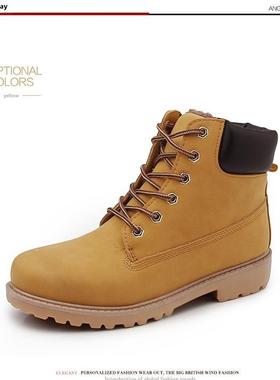 2017Winter men ankle warm snow British short boots big yard