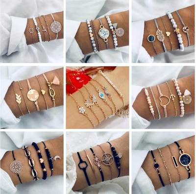2023fashion ladies 3pcs bracelet women jewelry party手链
