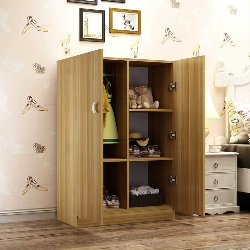 儿童衣柜实木质矮小型简易组装小户型单人简约现代经济型收纳柜子