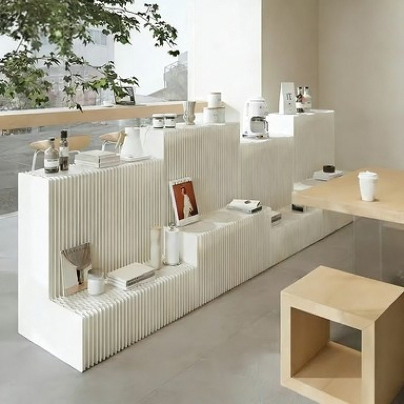 四阶展台多层次高低错落自由拉伸 大容量陈列展示架 造型百搭