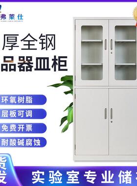 定制实验室化学试剂柜全钢器皿柜化验室仪器存放柜pp柜全钢品柜