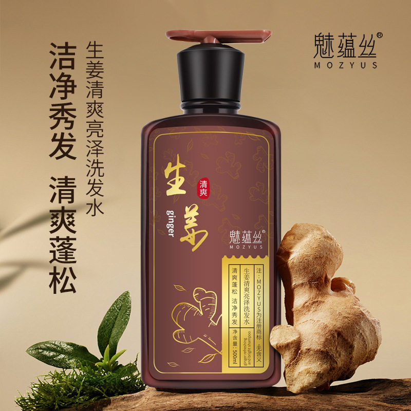 生姜洗发水去屑养发洗发水护发素茶麸爽蓬松控油洗发露柔顺洗发乳