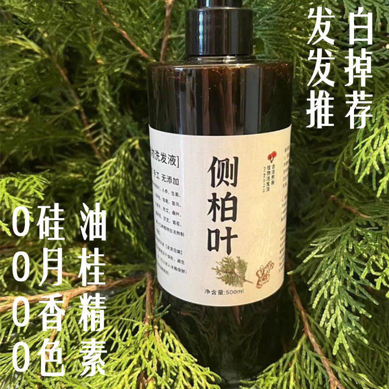 纯手工代熬侧柏叶洗发水植物养发生姜去屑止痒