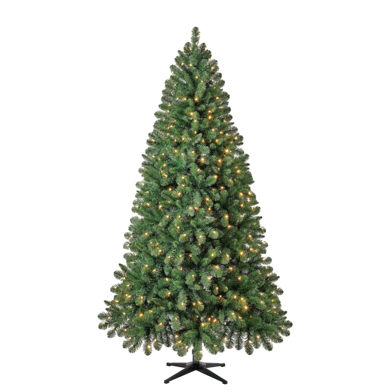 .75 ft Pre-Lit Kennedy Fir Artificial Christmas Tree, Color-