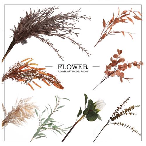 仿真花干花花束假花客厅大厅餐桌花瓶插花装饰样板房间软装摆件