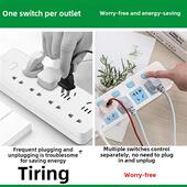 牛独立开关插座双孔插条双针插条宿舍2件双角长线插板