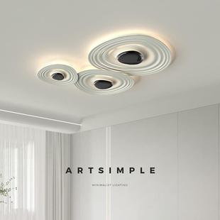 现代简约轻奢大气客厅灯家用 极简奶油风高端吸顶灯灯具2023年新款