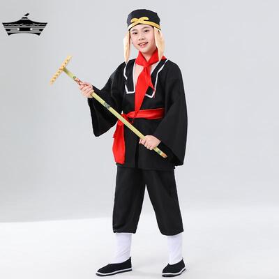 儿童猪八戒服装万圣节角色扮演舞台演出服二师兄耙子全套道具装备