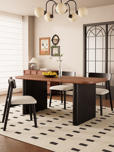 明江轩家居2025新型实木桌椅组合家庭餐厅客厅网红餐桌