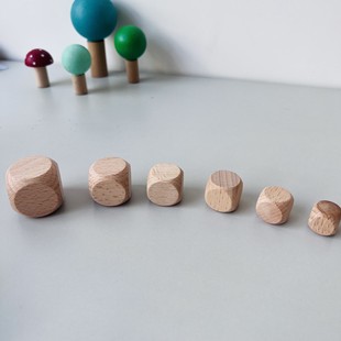 骰子木质骰子车木件木制玩具配件八面骰子十二面骰子c181