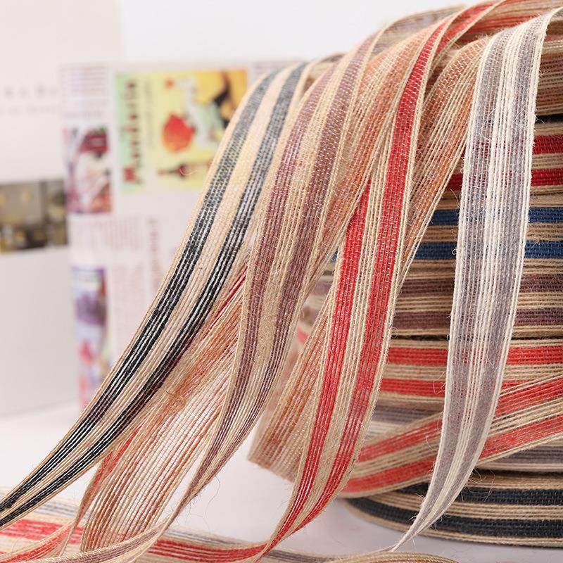 厂家直销 2.5cm彩色编织鱼丝麻礼品花束包装织带100米一卷麻绳,纺织面料/辅料/配套,织带/丝带/缎带,淘宝优惠券,粉丝福利购,淘宝优惠卷