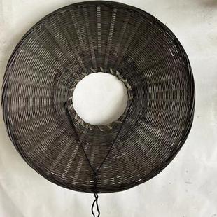 箬笠黑色原色日式拍戏竹帽斗笠帽大侠古装道具帽道具古铜横店斗笠