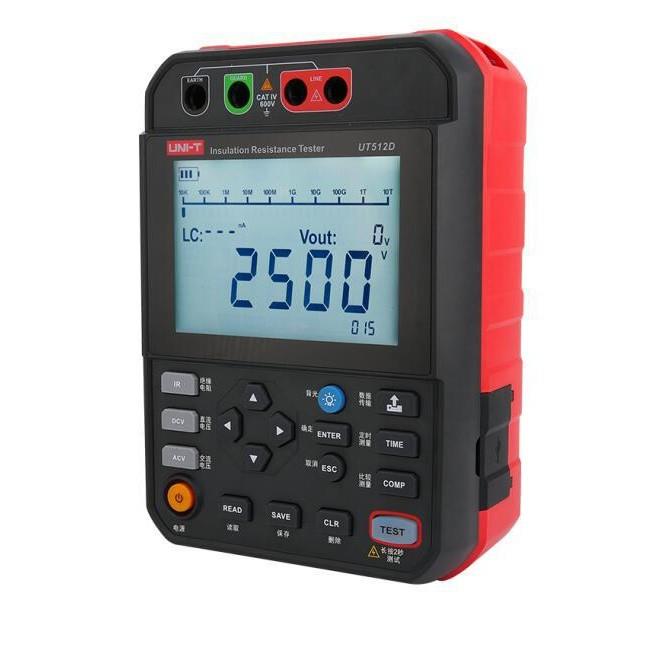 优利德UT512D数字式高压绝缘电阻测试仪UT512E兆欧表绝缘电阻表