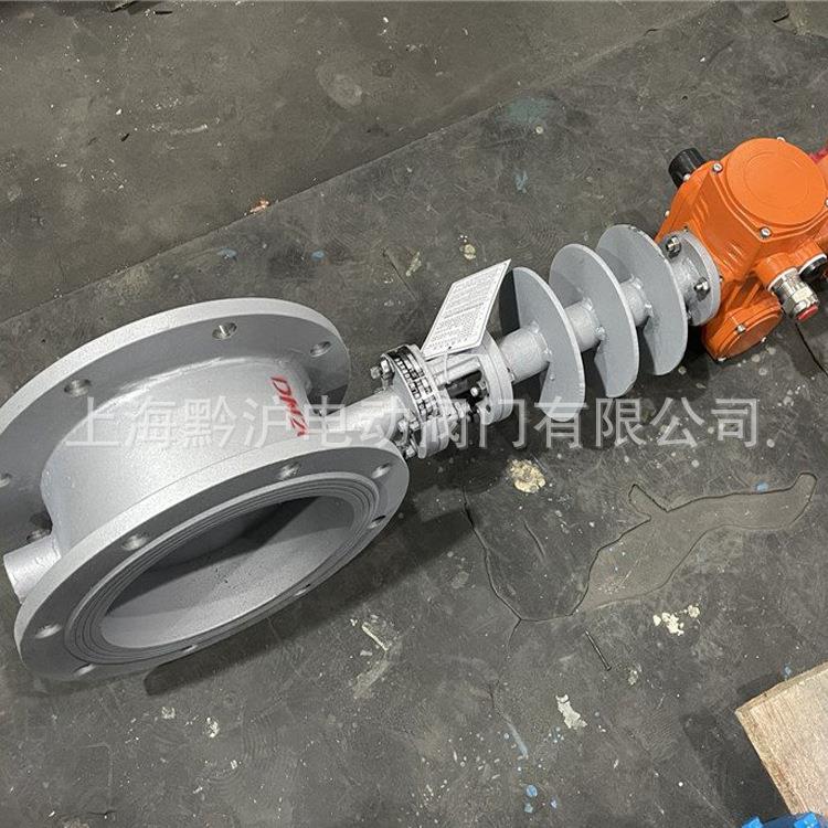 带散热片高温风量调节蝶阀D941W-1C-DN125风量调节阀工业管道蝶阀