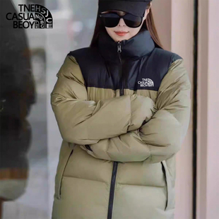 正品南北面向羽绒棉衣男女2025冬季新款潮流立领加厚保暖棉服外套