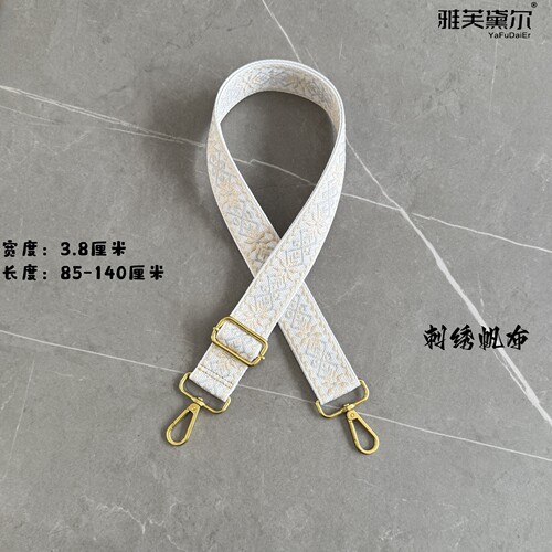 雅芙黛尔民族风帆布刺绣包带