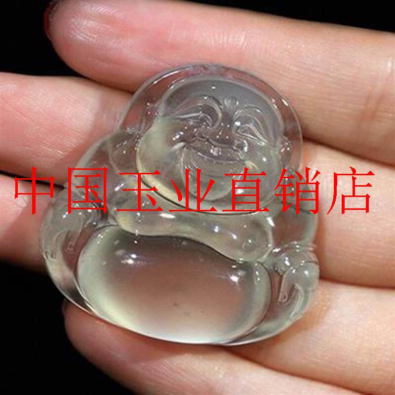 缅甸老坑翡翠色冰种佛公吊坠弥勒佛挂件大肚佛观音菩萨玉坠毛衣链