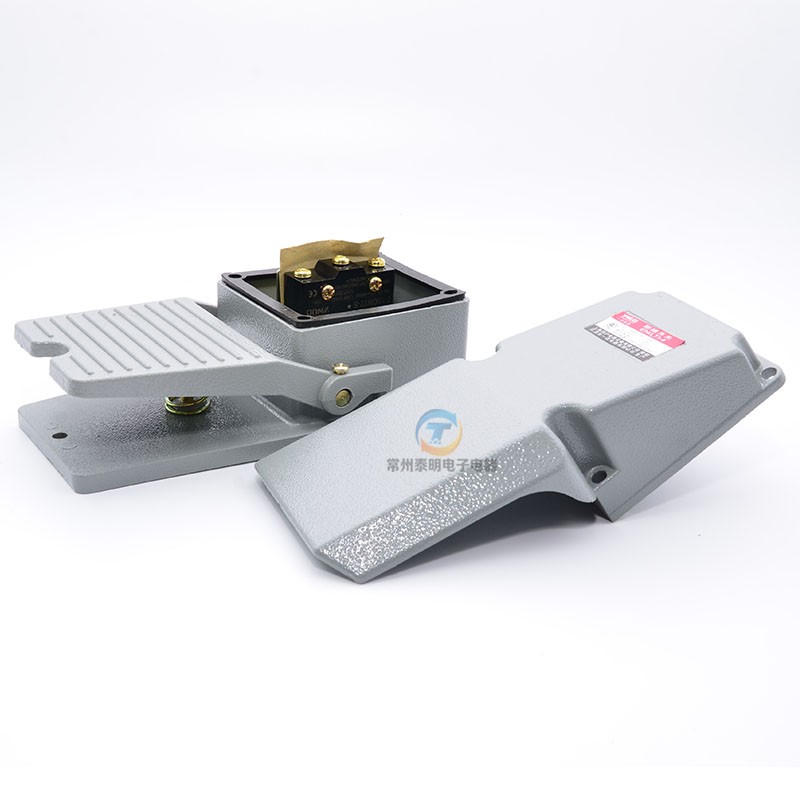 一诺脚踏开关点动踏板电r源控制器LT 4脚踩行程自复位带保护罩盖