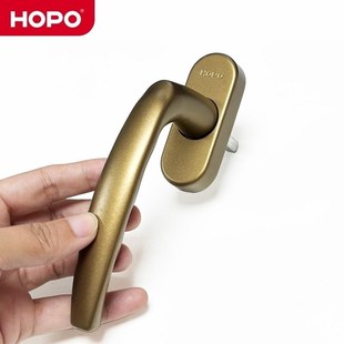 好博窗户把手断桥纱窗把手平开窗执手铝合金AH25拨叉方轴执d