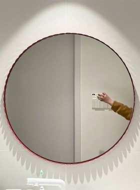 丹麦HA ARCS MIRROR化妆镜波浪弧形全身穿衣圆形墙面装饰浴室镜子