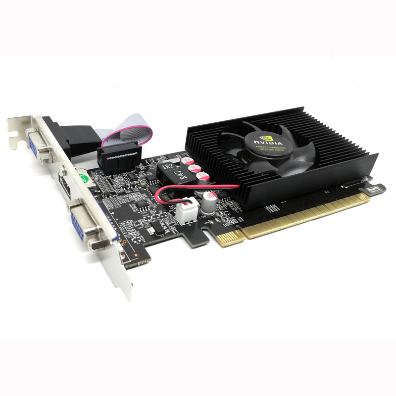 电脑台式机显卡双VGA头GT730二输出多I屏扩展半高可用2G双屏炒股