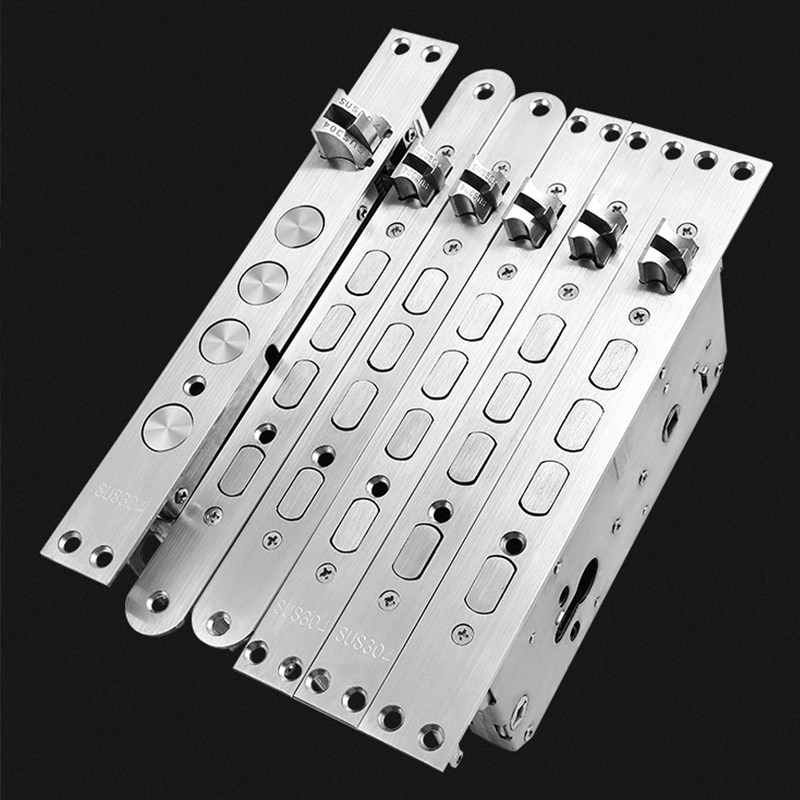 防盗门锁体通用型家用全套装大门锁不锈钢老式指纹锁锁体锁具锁芯