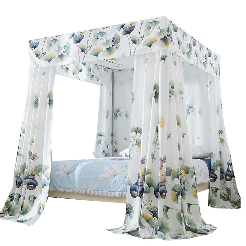 加厚家用床帘遮光j卧室床幔成人床围1.8m2米透气宫廷蚊帐挡布床帐