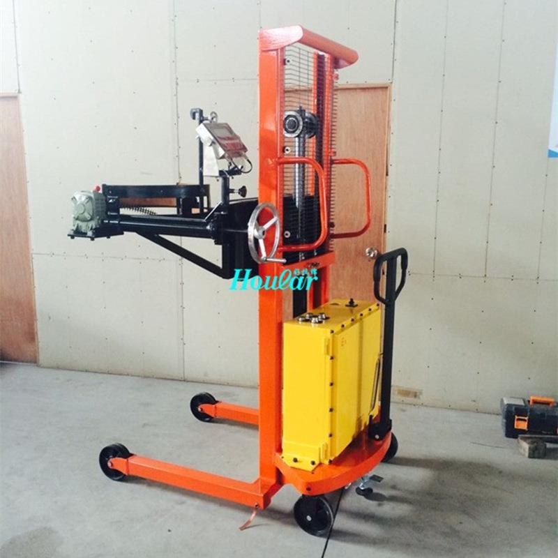 爆全防油桶倾倒车D（勾抱式S500E-15C-EX堆高车500kg防爆油桶P翻